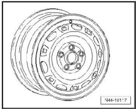 VOLKSWAGEN Golf Variant (2007) - Wheel allocation for Polo BlueMotion, type 9N model year 2007 to model year 2009 - 3