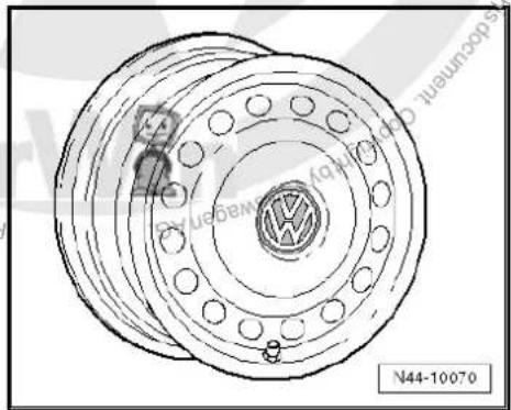 VOLKSWAGEN Golf Variant (2007) - Wheel allocation for Sharan BlueMotion, type 7M model year 2009 to model year 2010 - 2
