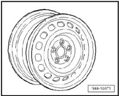 VOLKSWAGEN Golf Variant (2007) - Wheel allocation for Golf Variant, Golf Variant 4Motion; type 1KM model year 2007 to model year 2010 - 5