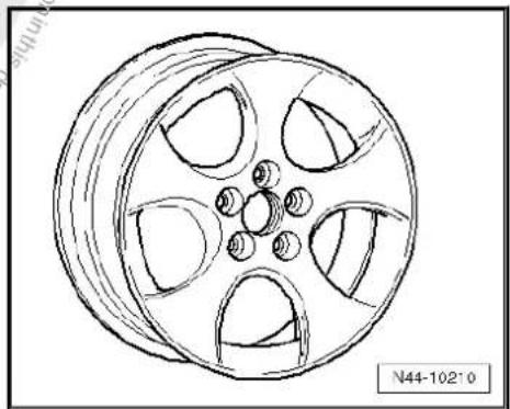 VOLKSWAGEN Golf Variant (2007) - 7^1/_2 J x 17 - 3