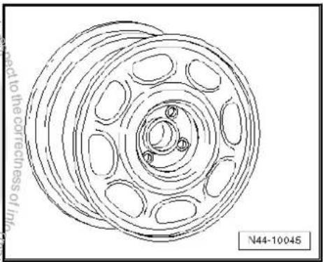 VOLKSWAGEN Golf Variant (2007) - Wheel allocation Lupo, type 6X model year 1999 to model year 2005 - 6