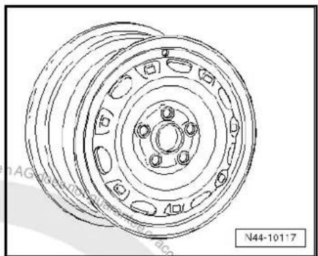 VOLKSWAGEN Golf Variant (2007) - Wheel allocation Polo saloon/sedan, type 9N model year 2004 to model year 2005 - 5