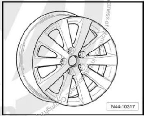 VOLKSWAGEN Golf Variant (2007) - 7^1/_2 J x 17 - 4