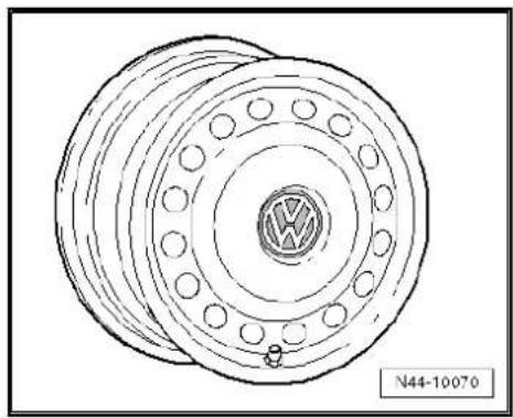 VOLKSWAGEN Golf Variant (2007) - Wheel allocation for Sharan BlueMotion, type 7M model year 2009 to model year 2010 - 3