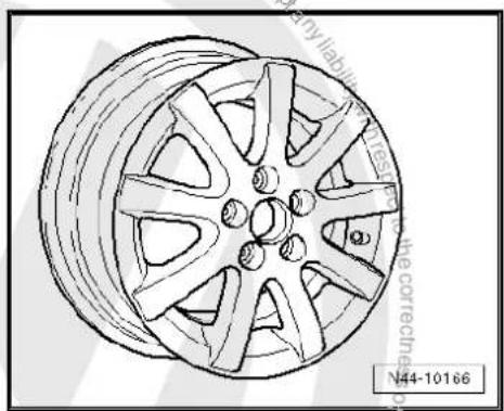 VOLKSWAGEN Golf Variant (2007) - Wheel allocation Polo saloon/sedan, type 9N model year 2004 to model year 2005 - 6