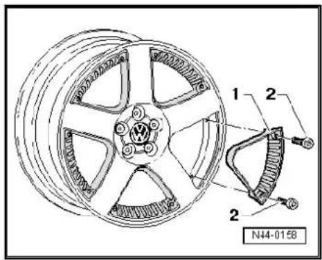 VOLKSWAGEN Golf Variant (2007) - Alloy wheels with exchangeable trim elements - 1