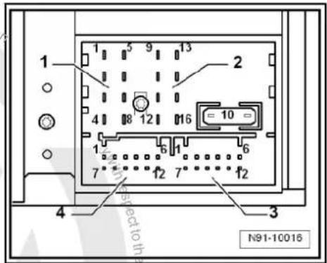 VOLKSWAGEN Golf Variant (2010) - Electronic anti-theft coding - 2