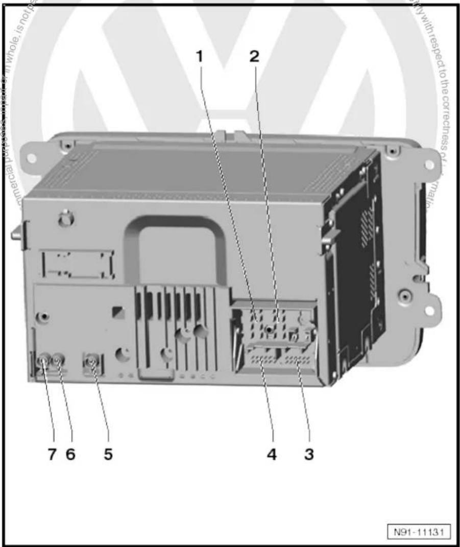 VOLKSWAGEN Golf Variant (2010) - "RNS 315" connectors - 1
