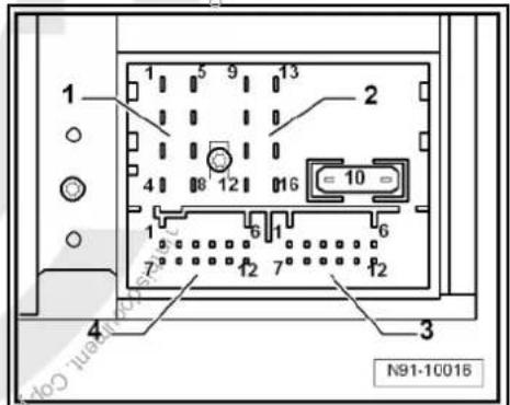 VOLKSWAGEN Golf Variant (2010) - Electronic anti-theft coding - 3