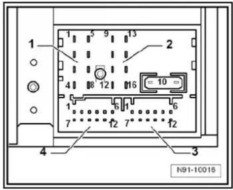 VOLKSWAGEN Golf Variant (2010) - Electronic anti-theft coding - 1