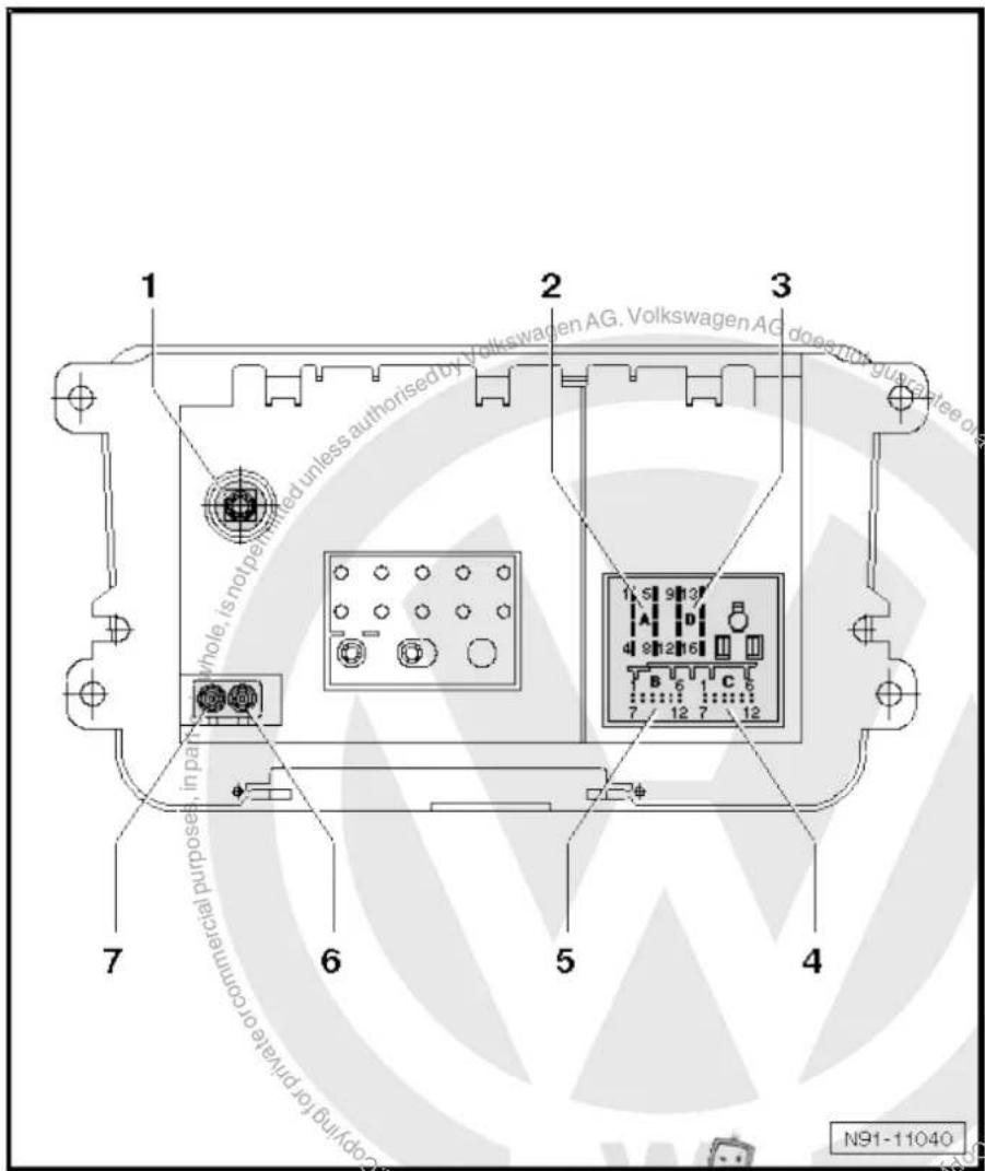 VOLKSWAGEN Golf Variant (2010) - - Aerial connection - 1