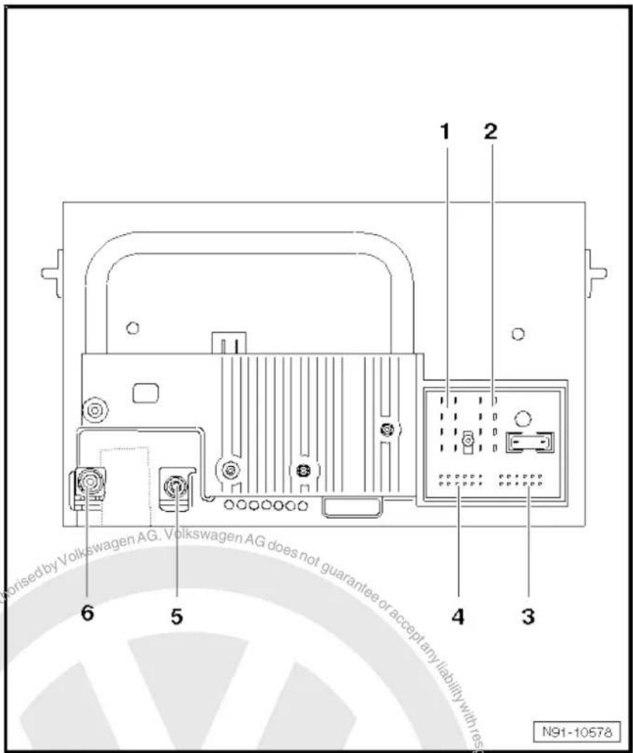 VOLKSWAGEN Golf Variant (2010) - "RNS 300" connectors - 1