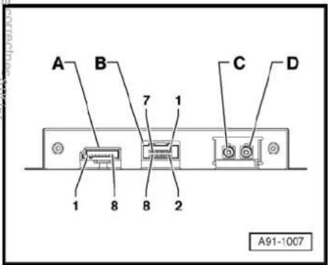 VOLKSWAGEN Golf Variant (2010) - Connector B, 8-pin - 3
