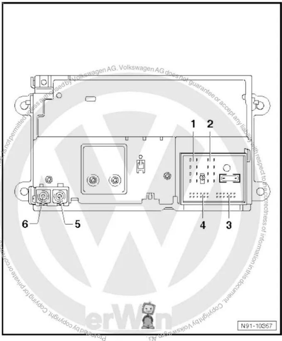 VOLKSWAGEN Golf Variant (2010) - "RCD 500" connectors - 1