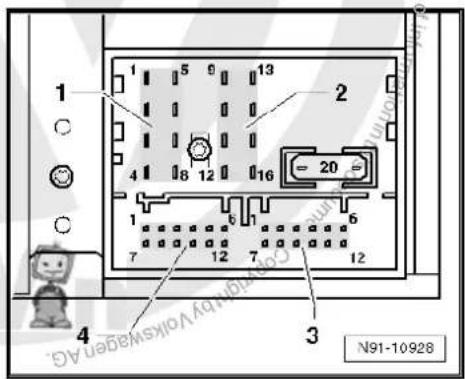 VOLKSWAGEN Golf Variant (2010) - Multi-pin connector 2, 8-pin, CAN bus - 1