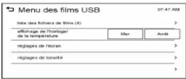 CHEVROLET Trax (2013) - UtilisationdumenudesfilmsUSB - 1