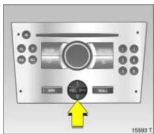 OPEL Combo (2009) - Graphical information display \*, selecting functions - 1