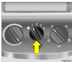 OPEL Combo (2009) - Heating and ventilation system Temperature - 1