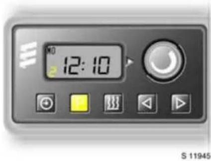 OPEL Movano (2008) - Programming the heating mode - 1