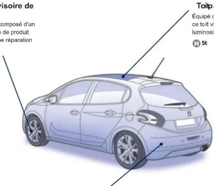 PEUGEOT 208 (2013) - Kit de dépannge provisoire de pneumatique - 1