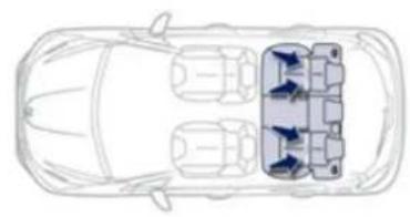 PEUGEOT 208 (2013) - Fixations «ISOFIX» - 1