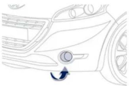 PEUGEOT 208 (2013) - Chagement des feux diurnes / de position (diodes électroluminescentes-LED) - 1