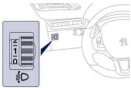 PEUGEOT 208 (2013) - Réglage des projecteurs - 1