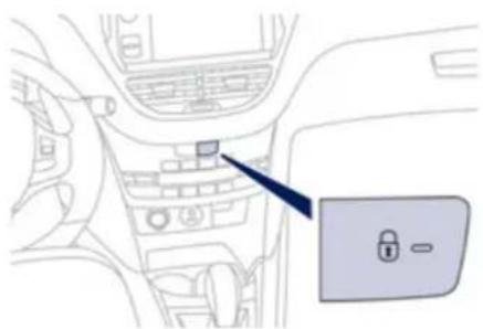 PEUGEOT 208 (2013) - Verrouillage / déverrouillage de l'intérieur - 1