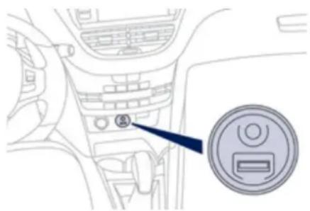PEUGEOT 208 (2013) - Prise USB / Jack - 1