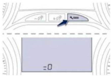 PEUGEOT 208 (2013) - Remise à zéro de l'indicateur d'entretien - 1