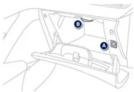 PEUGEOT 208 (2013) - Boîte à gants éclairée - 1
