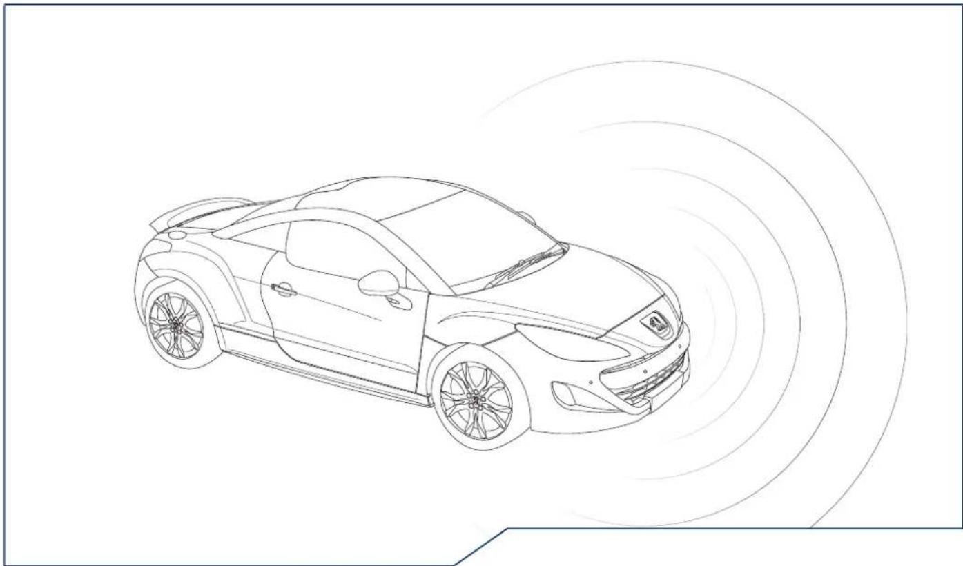 PEUGEOT RCZ (2011) - Etiquette pneumatiques/peinture. - 1