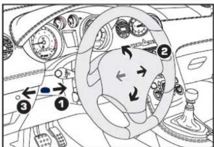 PEUGEOT RCZ (2011) - RÉGLAGE DU VOLANT - 1