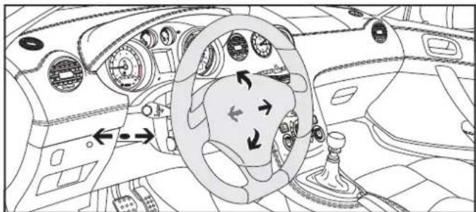 PEUGEOT RCZ (2011) - RÉGLAGE DU VOLANT - 1