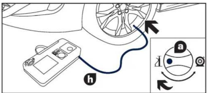 PEUGEOT RCZ (2012) - CHECKING TYRE PRESSURES/INFLATING ACCESSORIES - 1