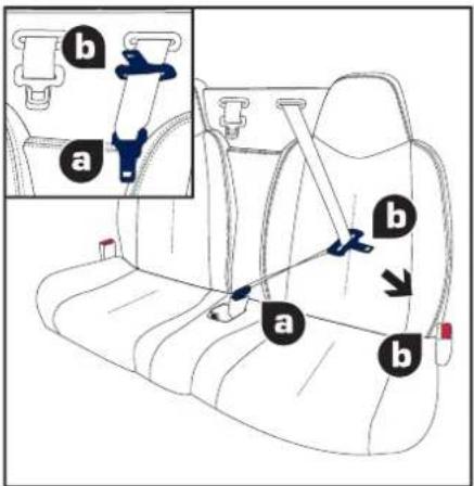 PEUGEOT RCZ (2012) - REAR SEAT BELTS - 1