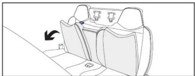 PEUGEOT RCZ (2012) - FOLDING DOWN THE REAR BACKREST - 2