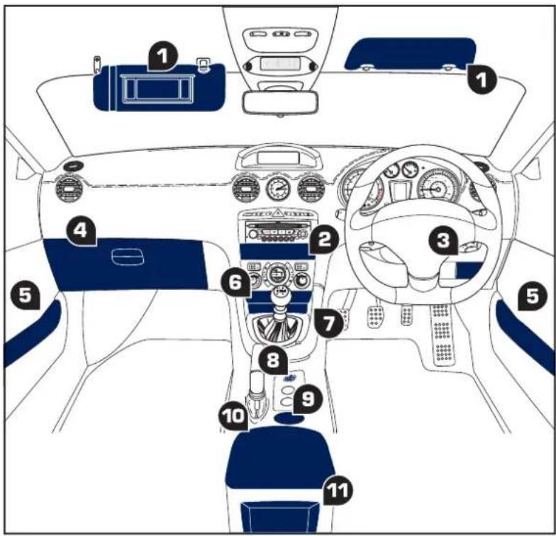 PEUGEOT RCZ (2012) - INTERIOR FITTINGS - 1