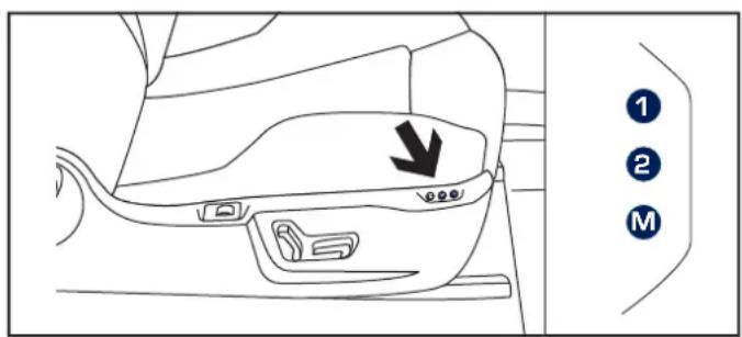 PEUGEOT RCZ (2012) - STORING DRIVING POSITIONS - 1