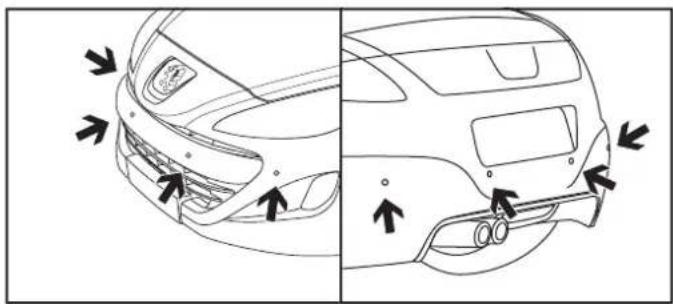 PEUGEOT RCZ (2012) - PARKING SENSORS - 2