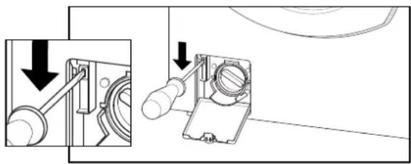 Schulthess Spirit eMotion 7030i - Open the door in the event of a power failure or appliance defect as follows: - 1