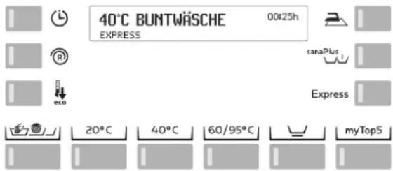 Schulthess Spirit eMotion 7030i - Zusatzprogramme wählen - 1