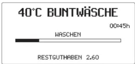 Schulthess Spirit TopLine 7540i - Anzeigen während Programmablauf - 1