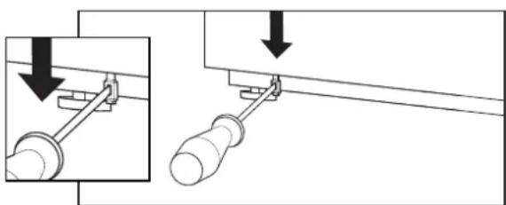 Schulthess Spirit TopLine 7540i - Open the door in the event of a power failure or appliance defect as follows: - 2
