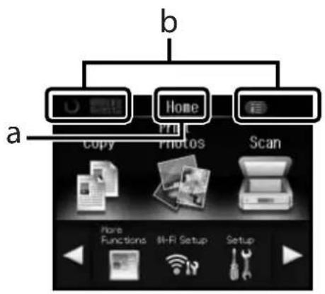 EPSON XP-615 Expression Premium - Utilisation de l'écran LCD - 1