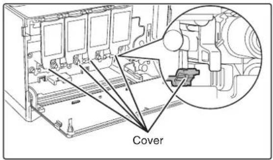 SHARP MX-C300W - Repeat step 4 to clean all holes in the laser unit (4 holes). - 1