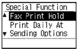 SHARP MX-C300W - Settings required for fax print hold - 2