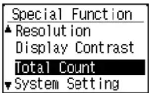 SHARP MX-C300W - CHECKING THE TOTAL OUTPUT COUNT AND TONER REMAINING - 1