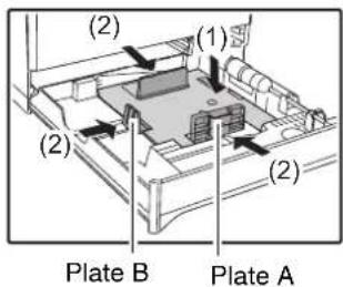 SHARP MX-C300W - Loading the paper tray - 2