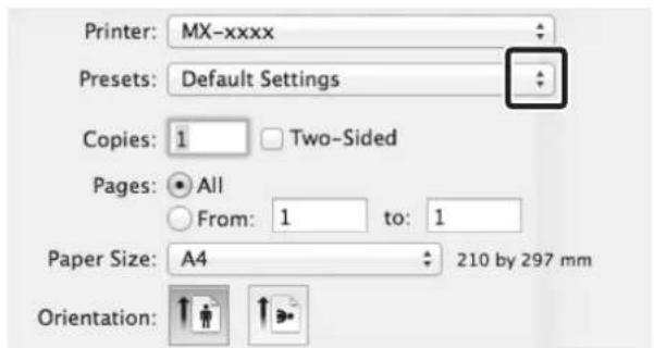 SHARP MX-C300W - Select print settings. - 1